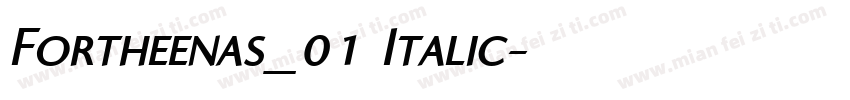 Fortheenas_01 Italic字体转换